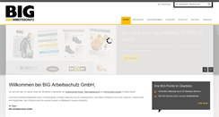 Desktop Screenshot of big-arbeitsschutz.de