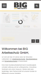 Mobile Screenshot of big-arbeitsschutz.de