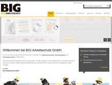 Tablet Screenshot of big-arbeitsschutz.de